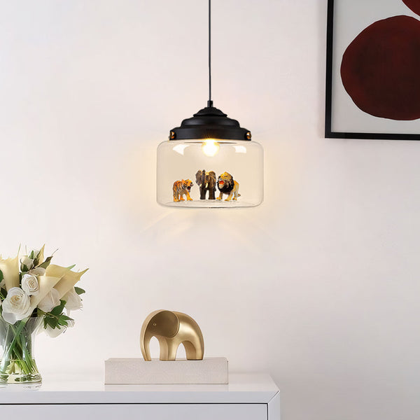 Calliope Zoo Glass Pendant Light