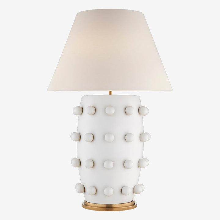 Damien Linden Ceramic Table Lamp white