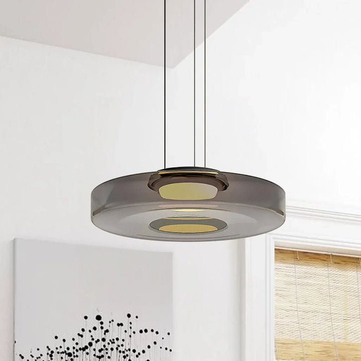 Jonas Creative Glass Pendant Light grey 1layer