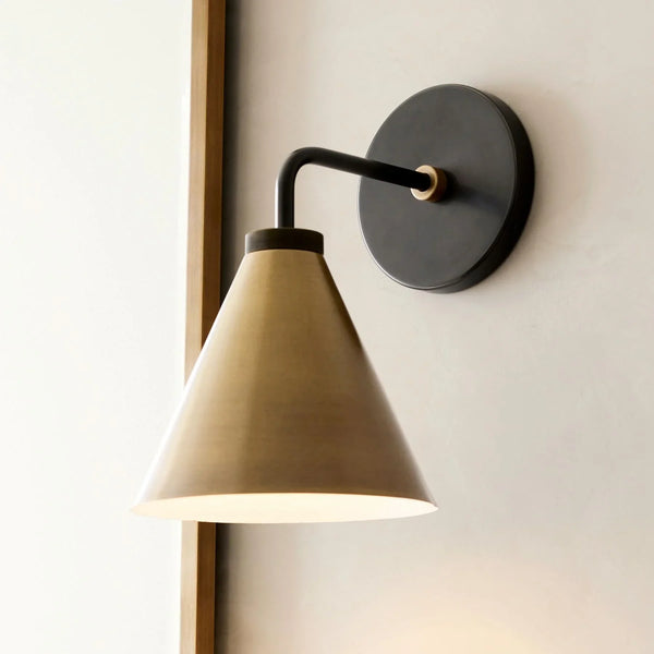 Ariadne Retro Metal Cone Wall Light