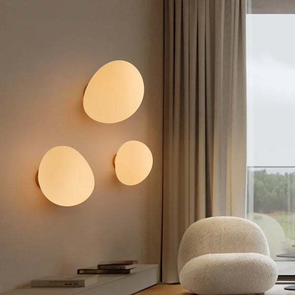 Cinda Gregg Minimalist Pebble Wall/Ceiling Lamp